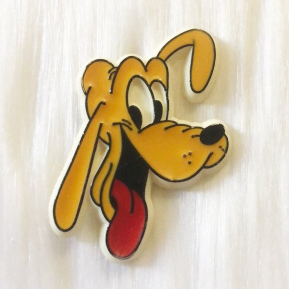 Disney Jewelry - 🔮 5/$25 Vintage Disney Pluto Plastic Pin